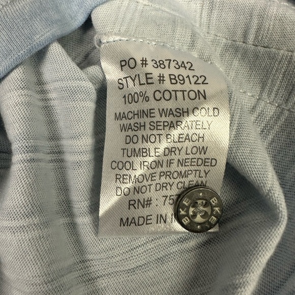 Men’s Light Blue BKE by Buckle Polo Shirt Size L Made in India - Picture 4 of 4